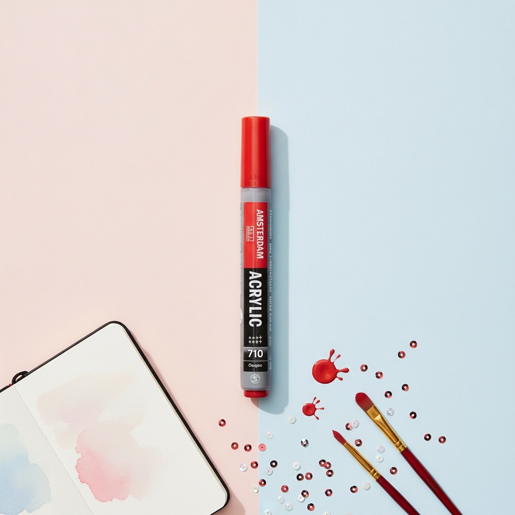 Amsterdam Acrylic Marker 2 mm Neutralgrau 710 - Kidis Art