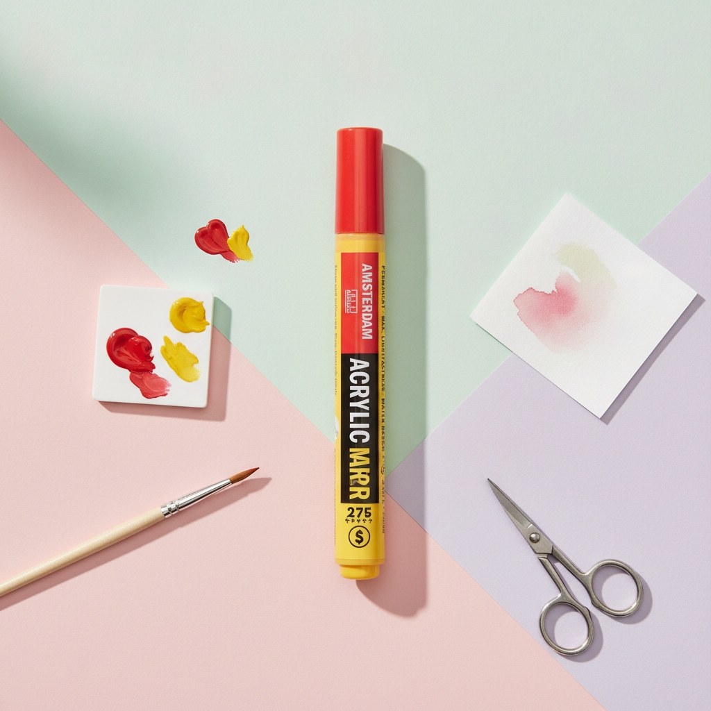 Amsterdam Acrylic Marker 2 mm Primärgelb 275 - Kidis Art