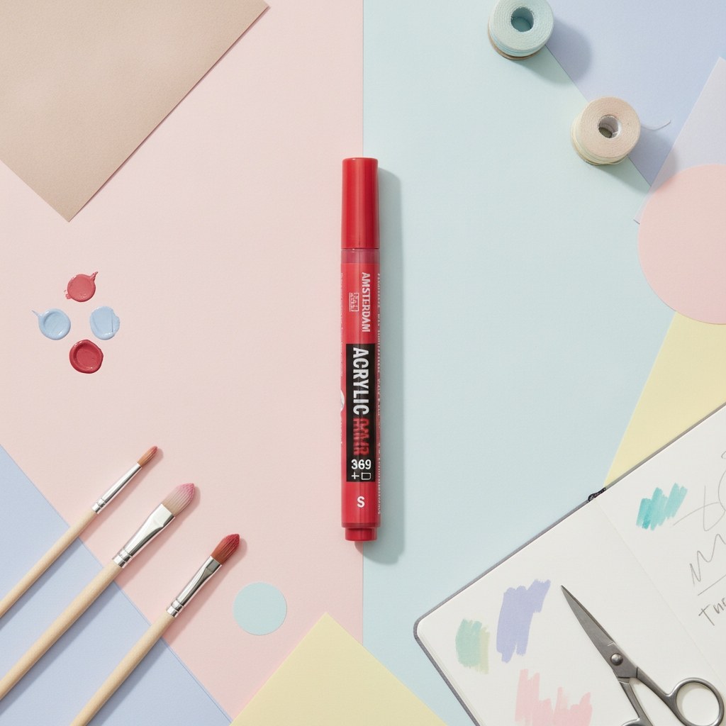 Amsterdam Acrylic Marker 2 mm Primärmagenta 369 - Kidis Art