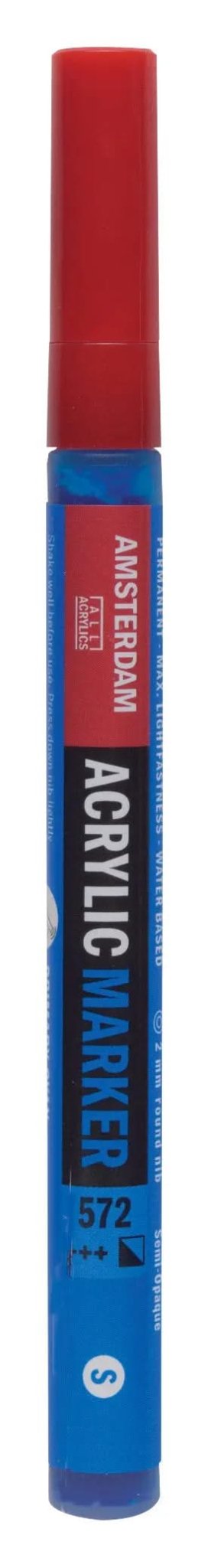 Amsterdam Acrylic Marker 2 mm Primärzyan 572 - Kidis Art