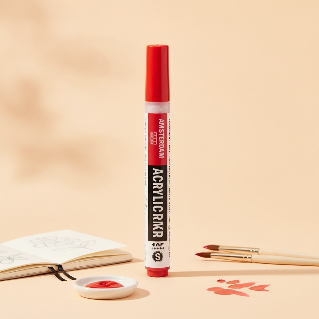 Amsterdam Acrylic Marker 2 mm Titanweiß 105 - Kidis Art