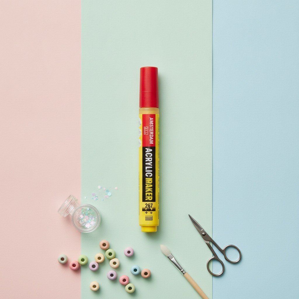 Amsterdam Acrylic Marker 4 mm Azogelb Zitrone 267 - Kidis Art