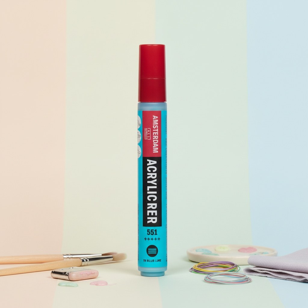 Amsterdam Acrylic Marker 4 mm Himmelblau Hell 551 - Kidis Art