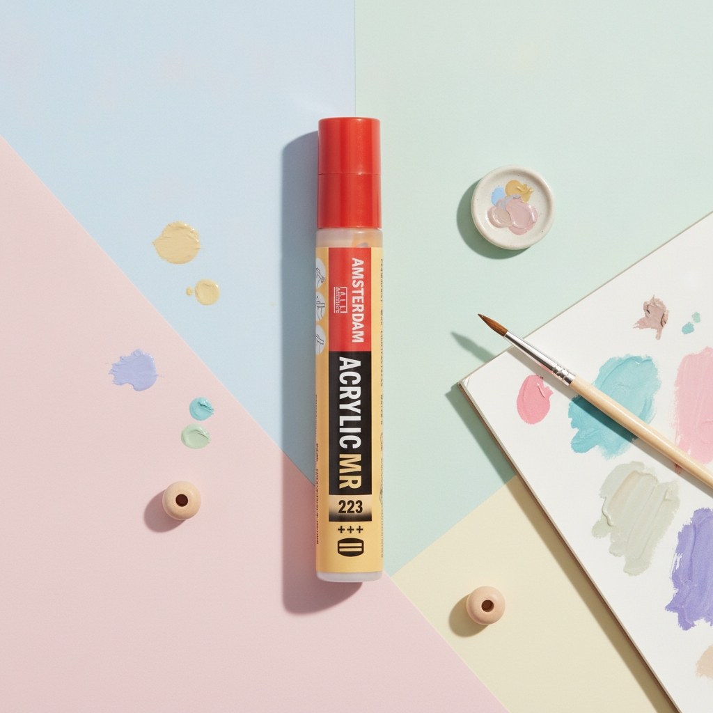 Amsterdam Acrylic Marker 4 mm Neapelgelb Dunkel 223 - Kidis Art