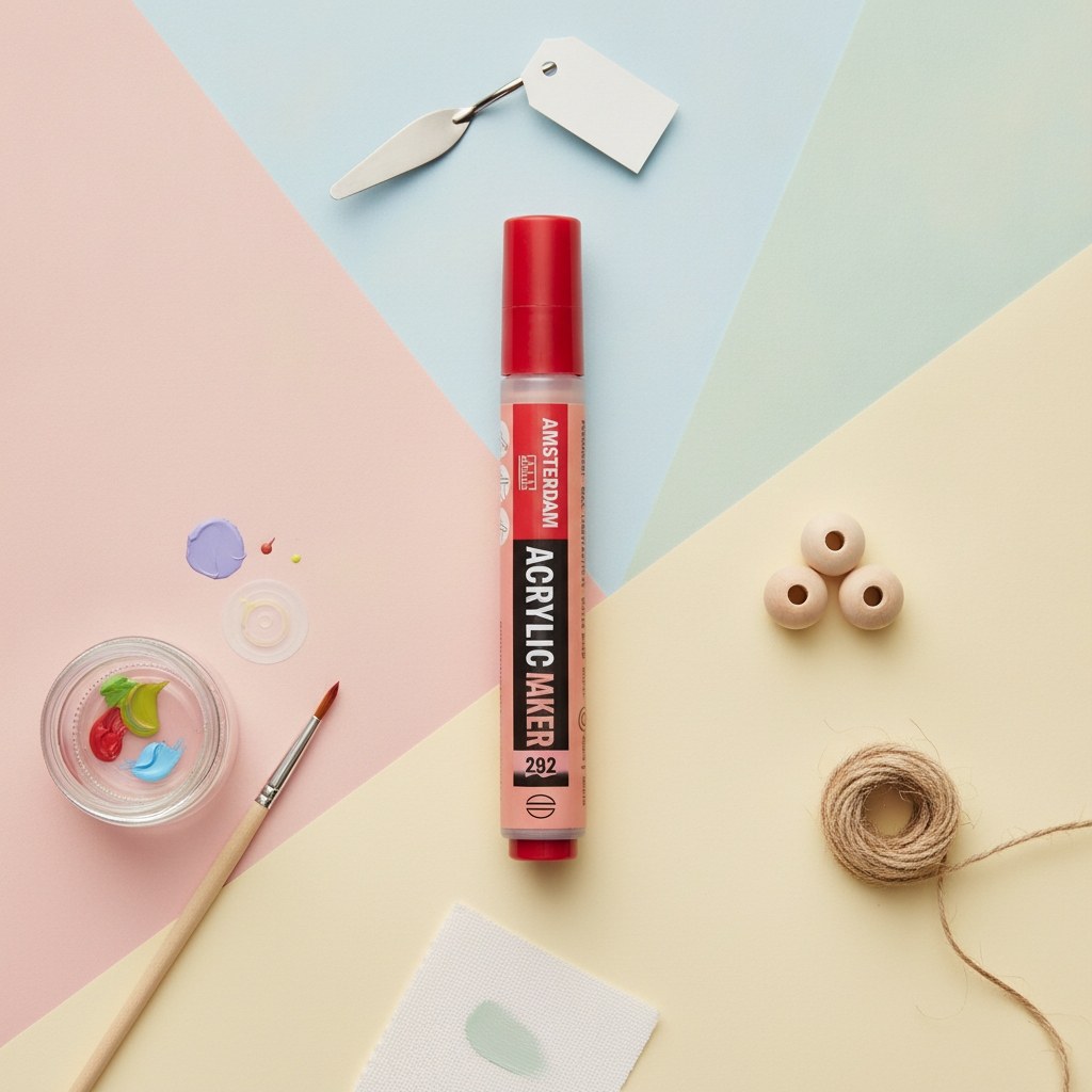 Amsterdam Acrylic Marker 4 mm Neapelgelb Rot Hell 292 - Kidis Art
