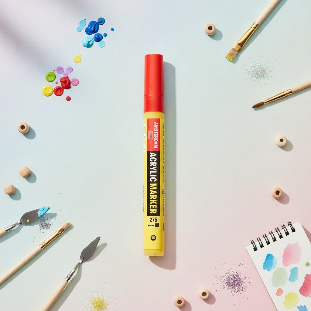 Amsterdam Acrylic Marker 4 mm Primärgelb 275 - Kidis Art