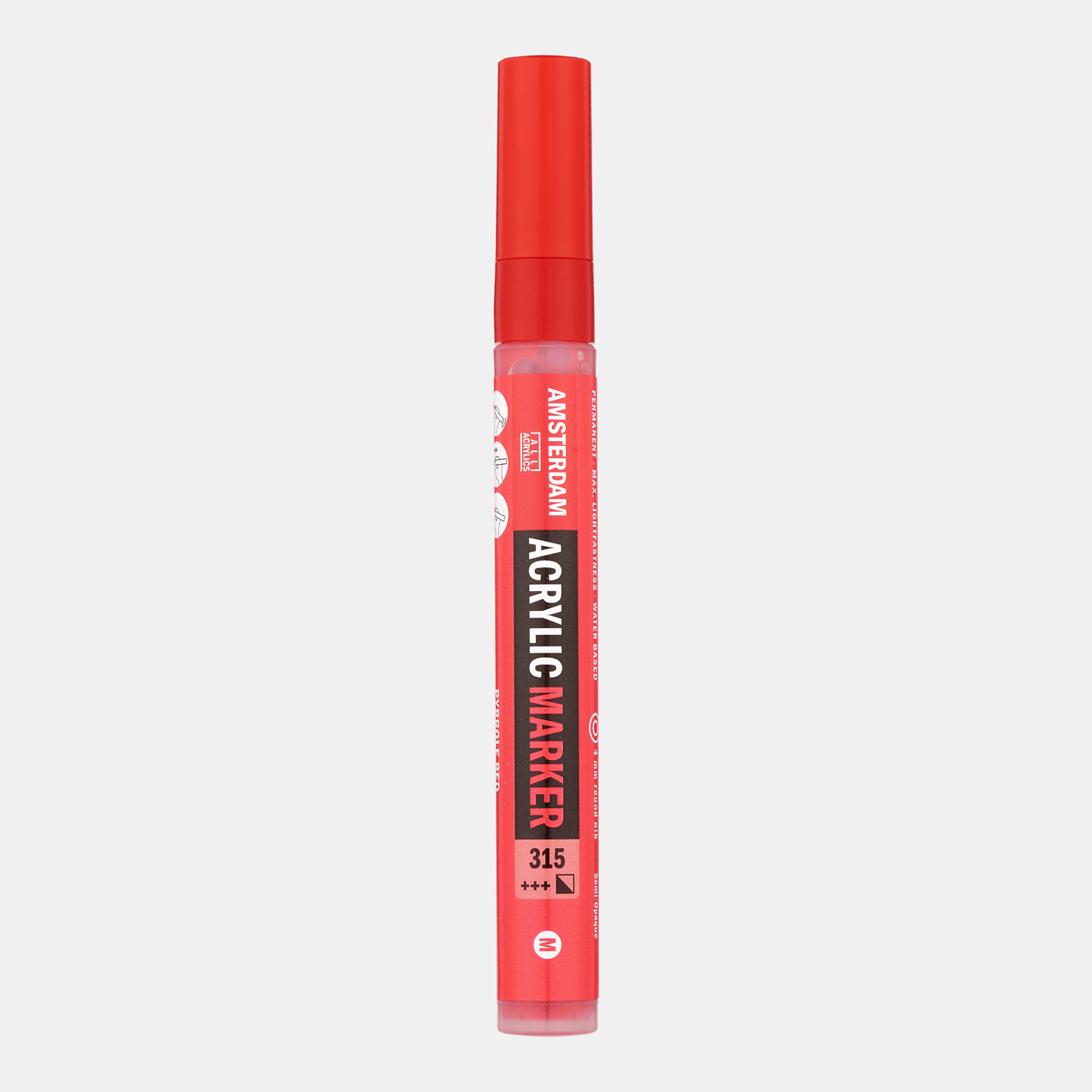 Amsterdam Acrylic Marker 4 mm Pyrrolrot 315 - Kidis Art