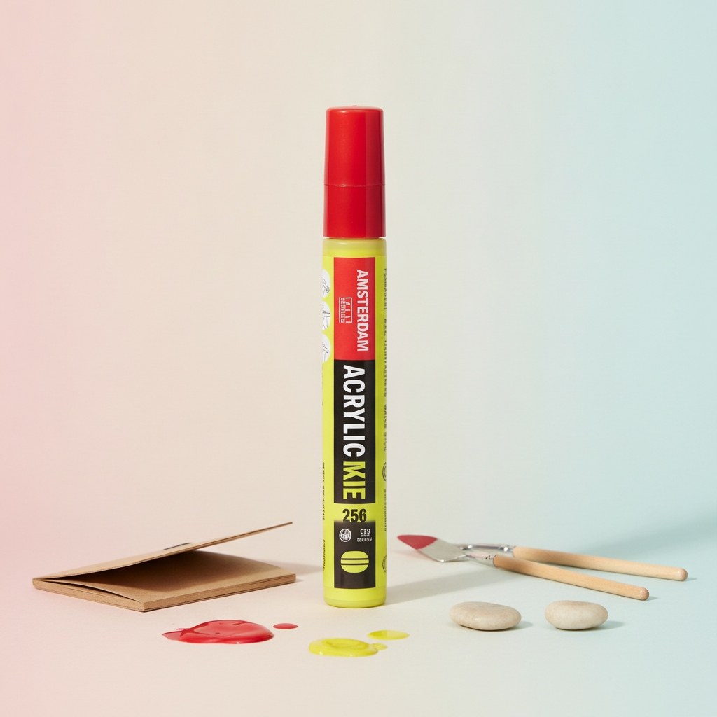 Amsterdam Acrylic Marker 4 mm Reflexgelb 256 - Kidis Art