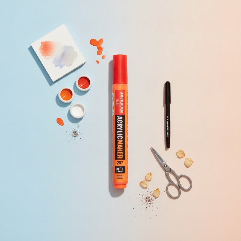 Amsterdam Acrylic Marker 4 mm Reflexorange 257 - Kidis Art