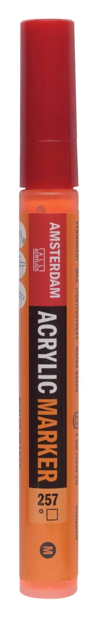 Amsterdam Acrylic Marker 4 mm Reflexorange 257 - Kidis Art