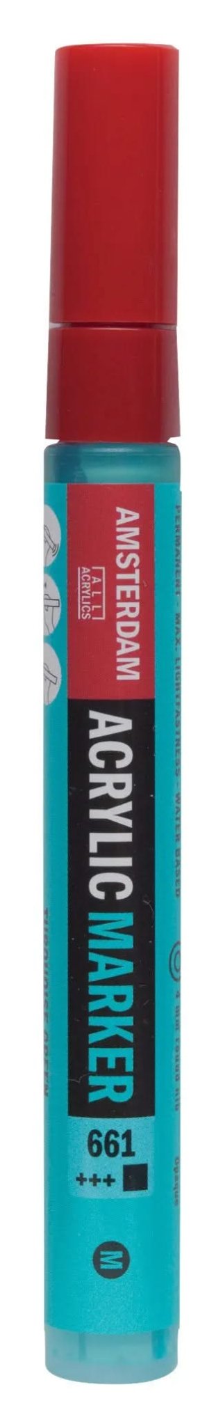 Amsterdam Acrylic Marker 4 mm Türkisgrün 661 - Kidis Art