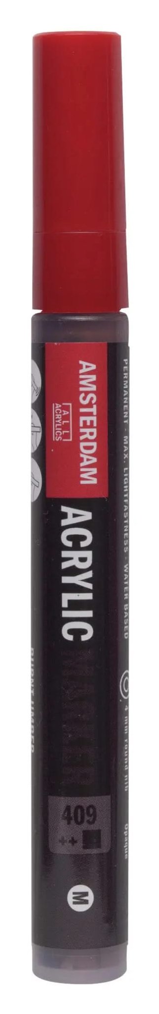 Amsterdam Acrylic Marker 4 mm Umbra Gebrannt 409 - Kidis Art