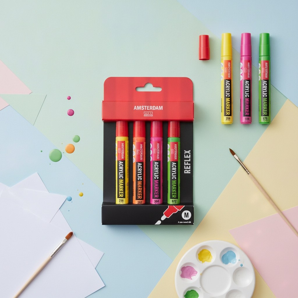 Amsterdam Acrylmarker Reflexset | 4 Farben - Kidis Art
