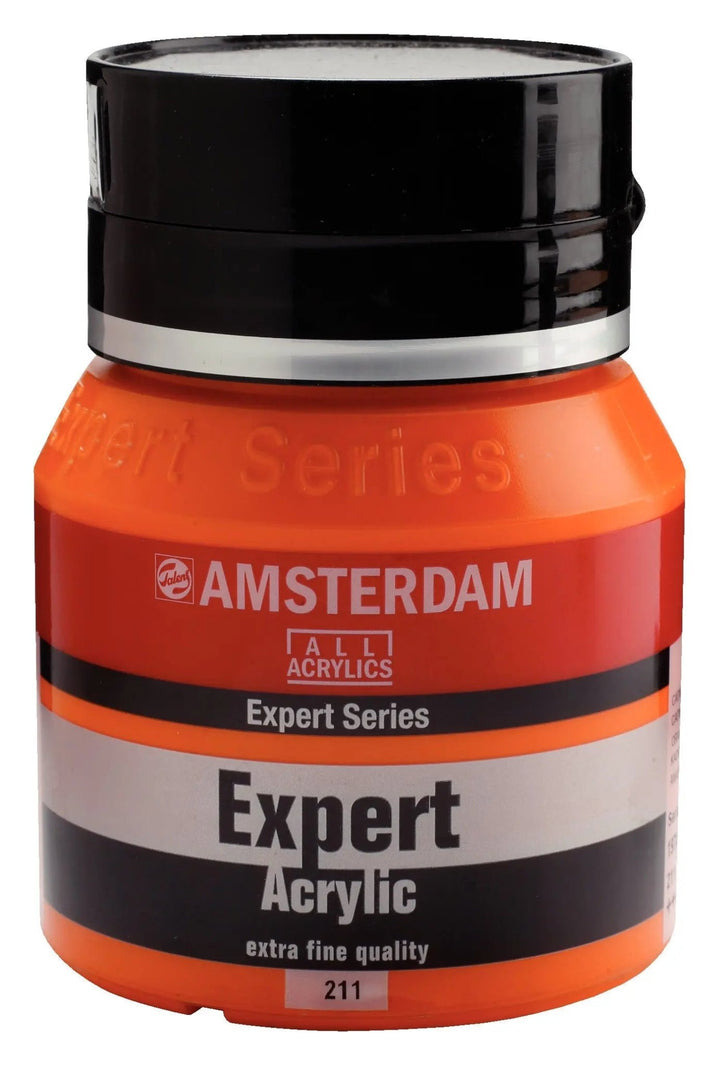 Amsterdam Expert Series Acrylfarbe Flasche 400 ml Kadmiumorange 211 - Kidis Art