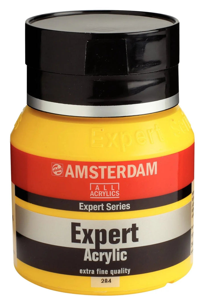 Amsterdam Expert Series Acrylfarbe Flasche 400 ml Permanentgelb Mittel 284 - Kidis Art