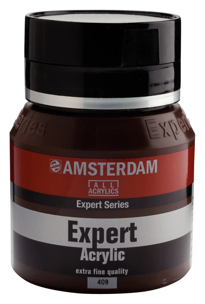Amsterdam Expert Series Acrylfarbe Flasche 400 ml Umbra Gebrannt 409 - Kidis Art