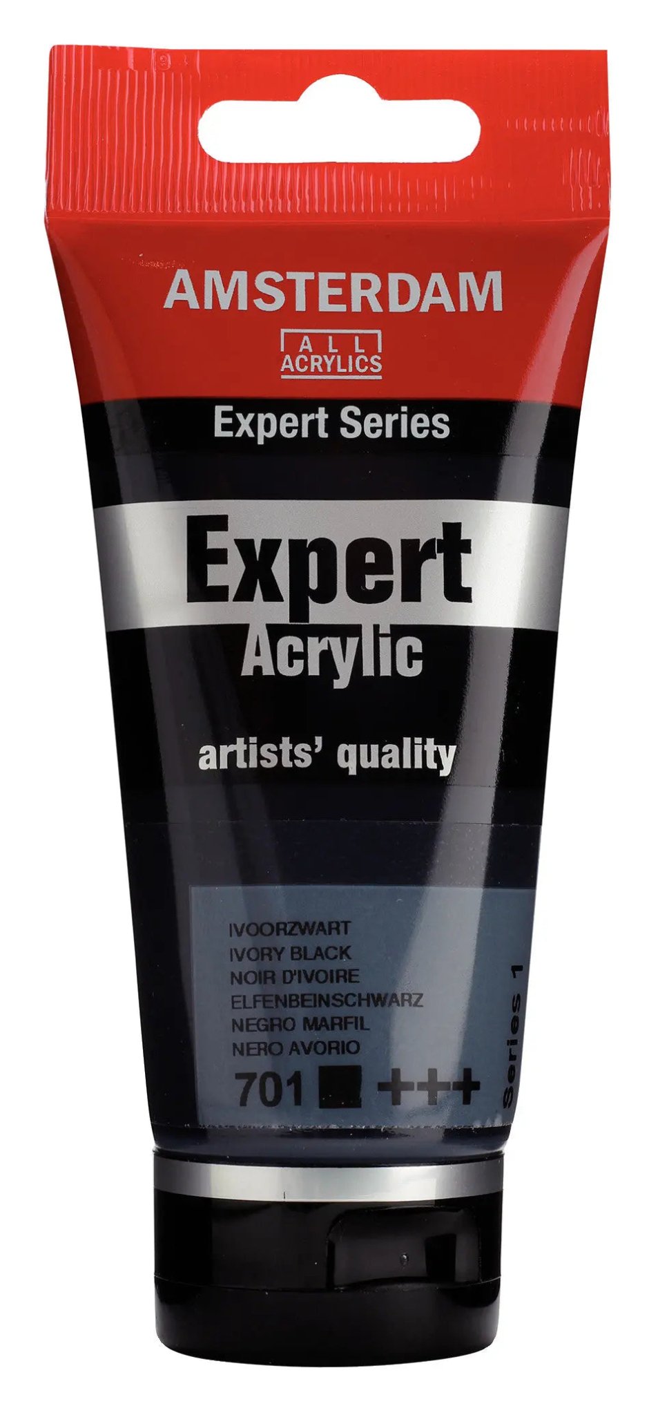 Amsterdam Expert Series Acrylfarbe Tube 75 ml Elfenbeinschwarz 701 - Kidis Art