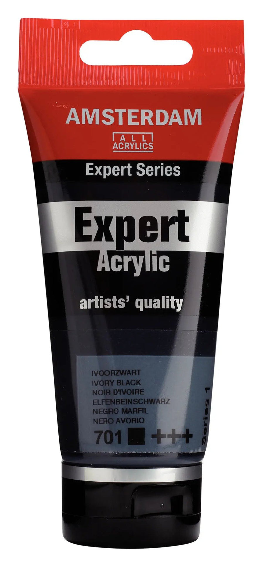 Amsterdam Expert Series Acrylfarbe Tube 75 ml Elfenbeinschwarz 701 - Kidis Art
