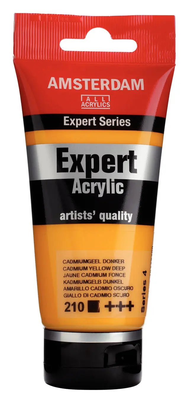 Amsterdam Expert Series Acrylfarbe Tube 75 ml Kadmiumgelb Dunkel 210 - Kidis Art