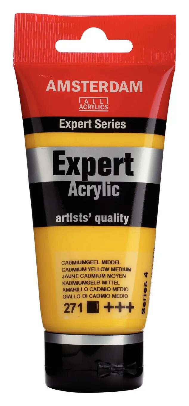 Amsterdam Expert Series Acrylfarbe Tube 75 ml Kadmiumgelb Mittel 271 - Kidis Art