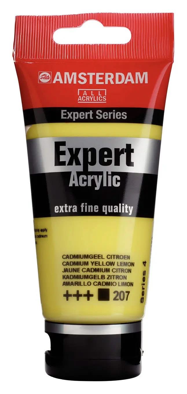 Amsterdam Expert Series Acrylfarbe Tube 75 ml Kadmiumgelb Zitrone 207 - Kidis Art