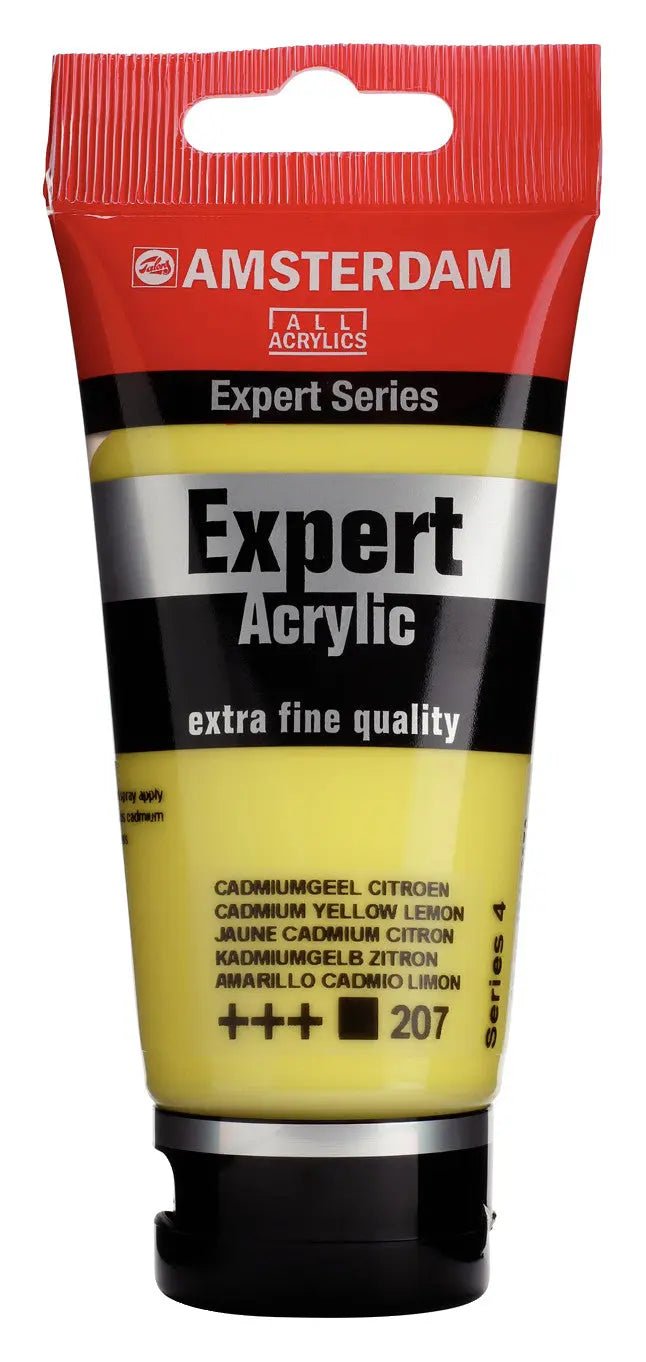 Amsterdam Expert Series Acrylfarbe Tube 75 ml Kadmiumgelb Zitrone 207 - Kidis Art