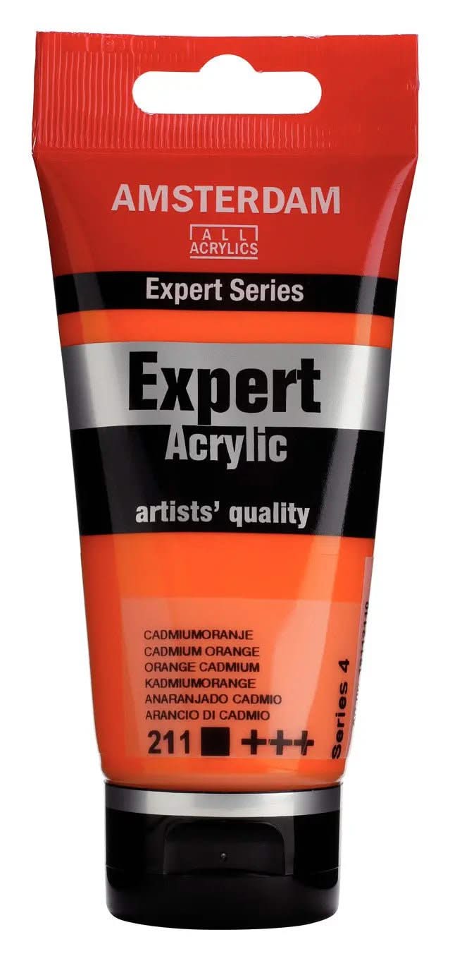 Amsterdam Expert Series Acrylfarbe Tube 75 ml Kadmiumorange 211 - Kidis Art