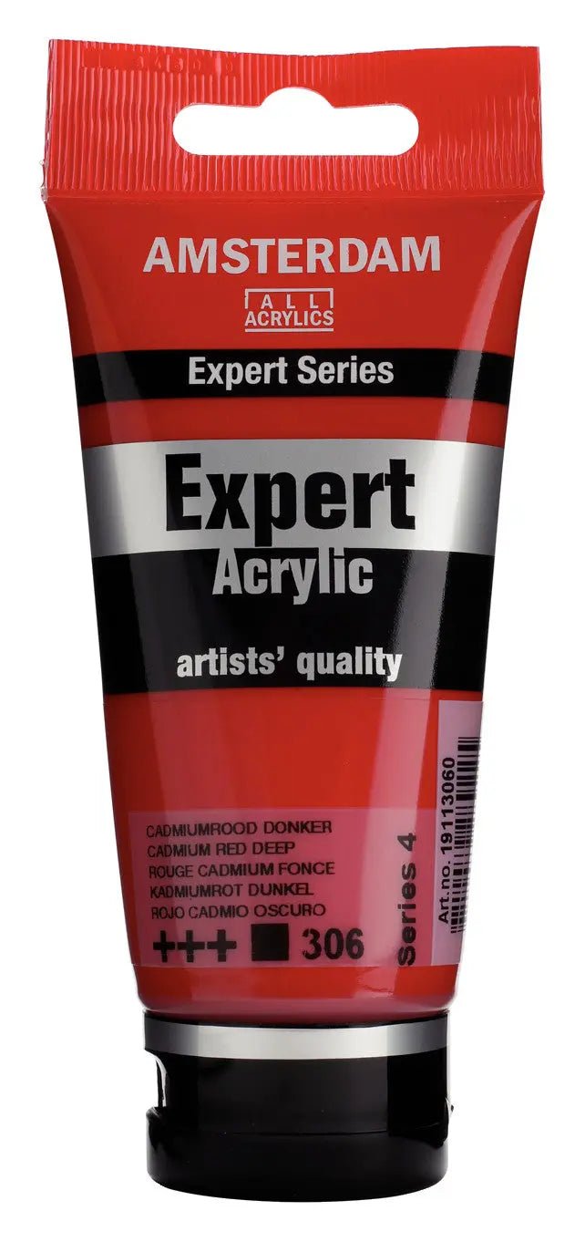Amsterdam Expert Series Acrylfarbe Tube 75 ml Kadmiumrot Dunkel 306 - Kidis Art