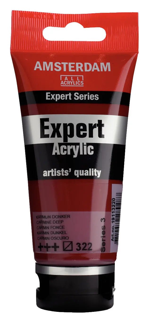 Amsterdam Expert Series Acrylfarbe Tube 75 ml Karmin Dunkel 322 - Kidis Art