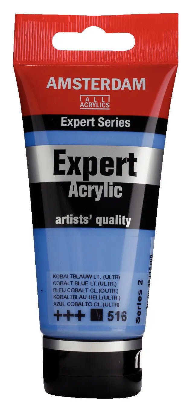 Amsterdam Expert Series Acrylfarbe Tube 75 ml Kobaltblau Hell (Ultramin) 516 - Kidis Art