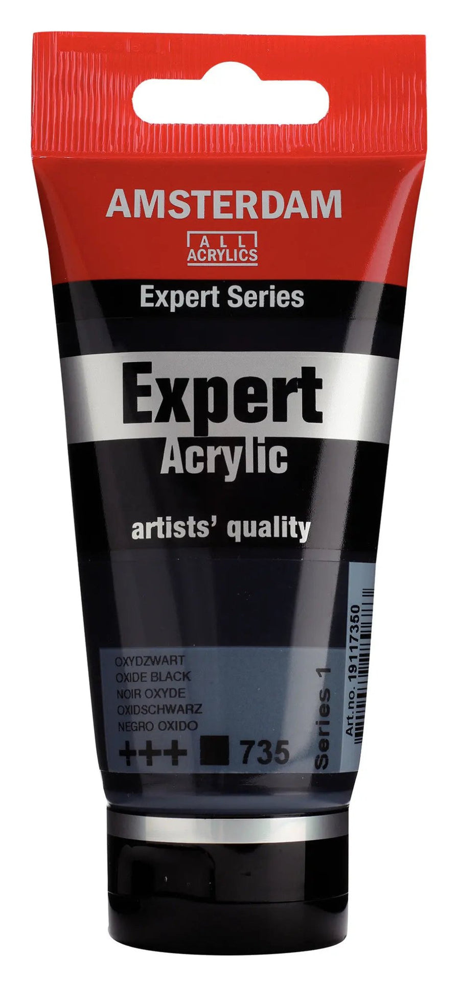 Amsterdam Expert Series Acrylfarbe Tube 75 ml Oxidschwarz 735 - Kidis Art