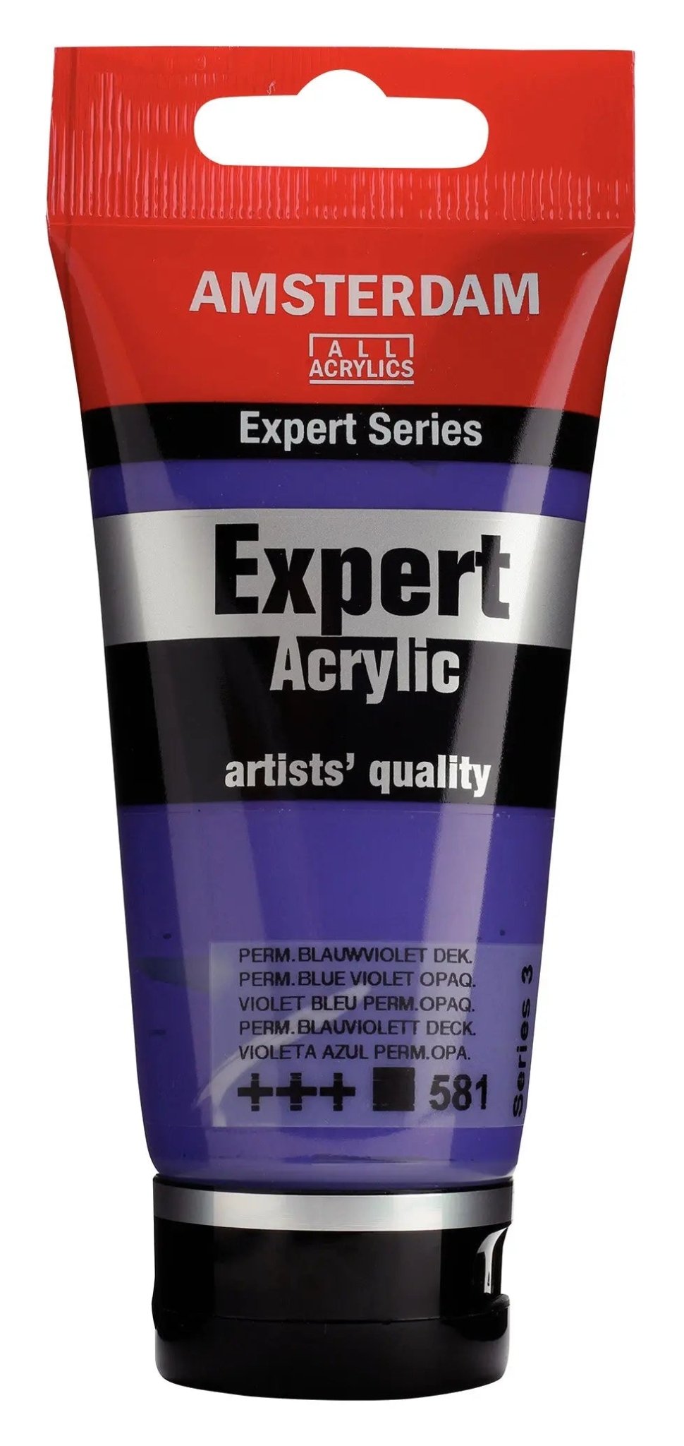 Amsterdam Expert Series Acrylfarbe Tube 75 ml Permanentblauviolett Deckend 581 - Kidis Art