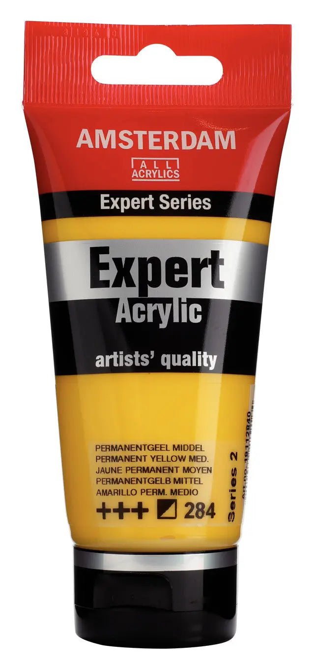 Amsterdam Expert Series Acrylfarbe Tube 75 ml Permanentgelb Mittel 284 - Kidis Art