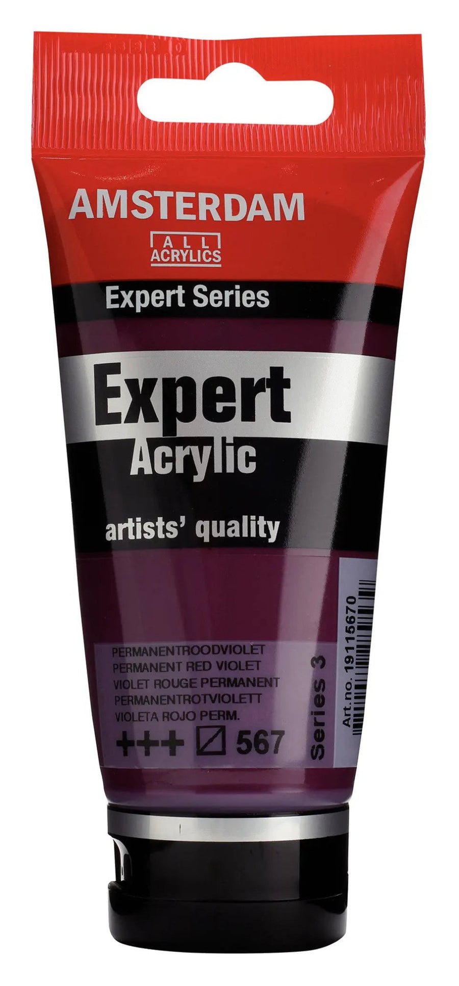 Amsterdam Expert Series Acrylfarbe Tube 75 ml Permanentrotviolett 567 - Kidis Art