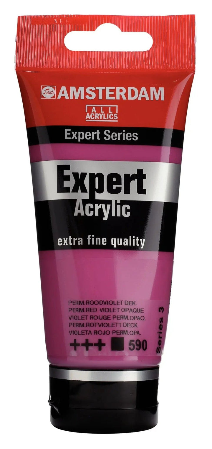 Amsterdam Expert Series Acrylfarbe Tube 75 ml Permanentrotviolett Deckend 590 - Kidis Art
