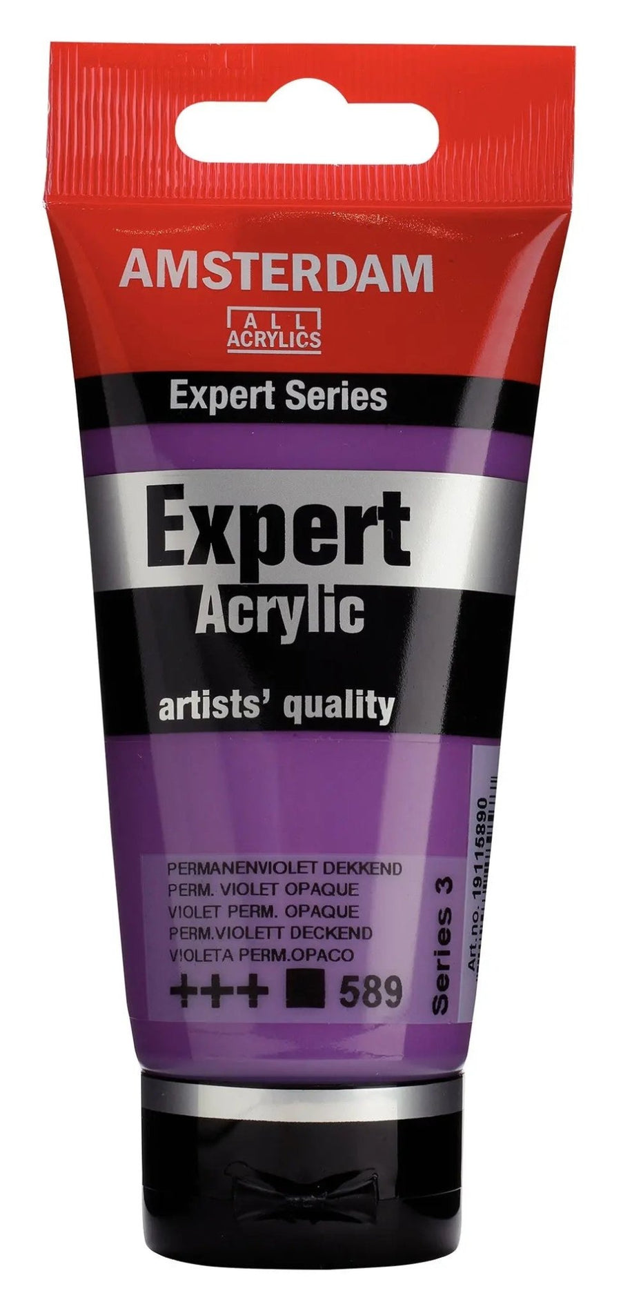Amsterdam Expert Series Acrylfarbe Tube 75 ml Permanentviolett Deckend 589 - Kidis Art
