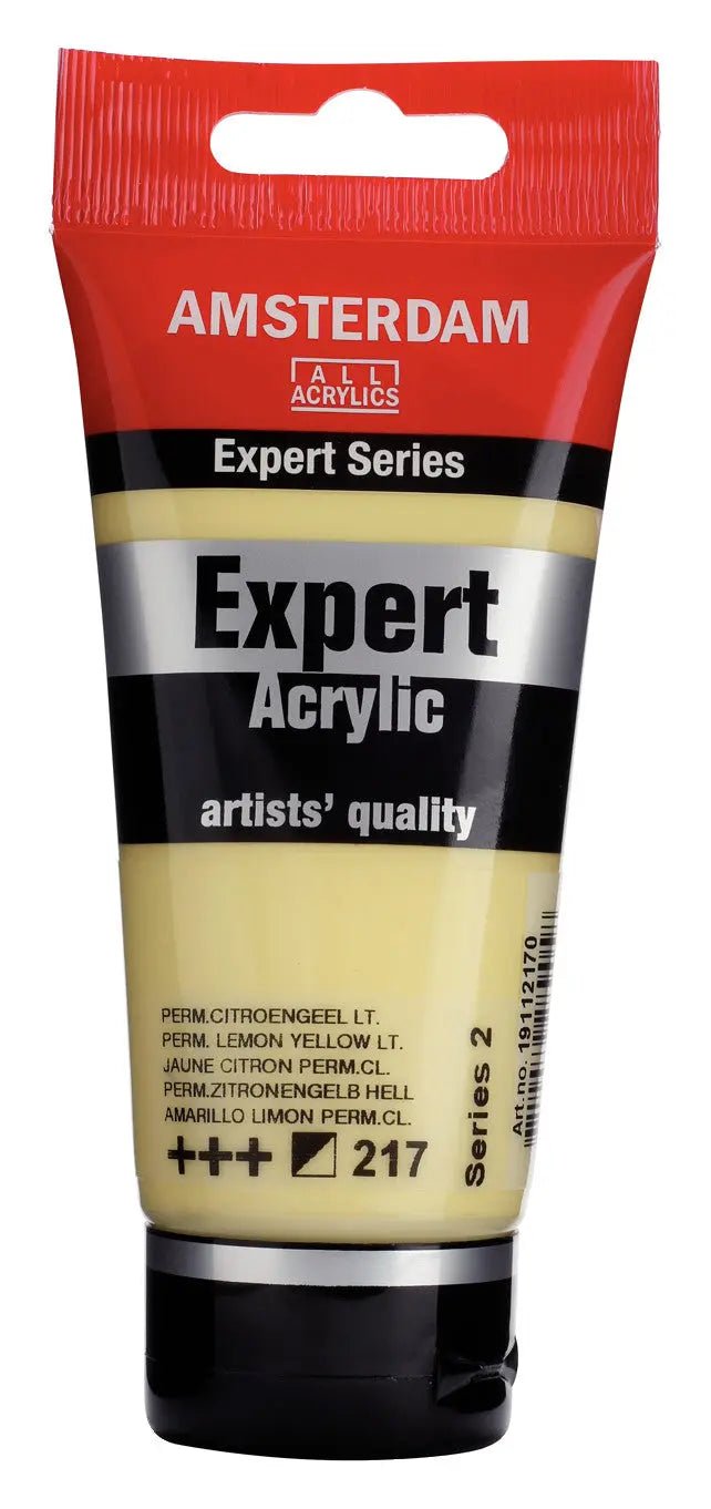 Amsterdam Expert Series Acrylfarbe Tube 75 ml Permanentzitronengelb Hell 217 - Kidis Art