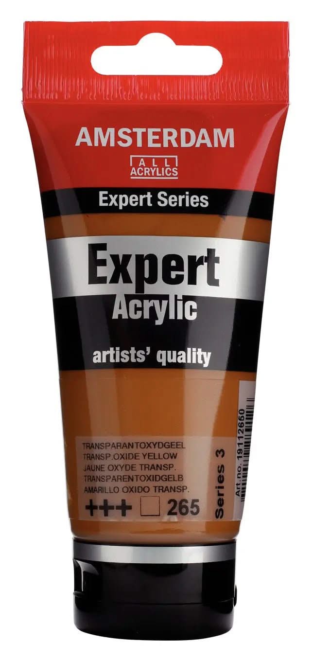 Amsterdam Expert Series Acrylfarbe Tube 75 ml Transparentoxidgelb 265 - Kidis Art