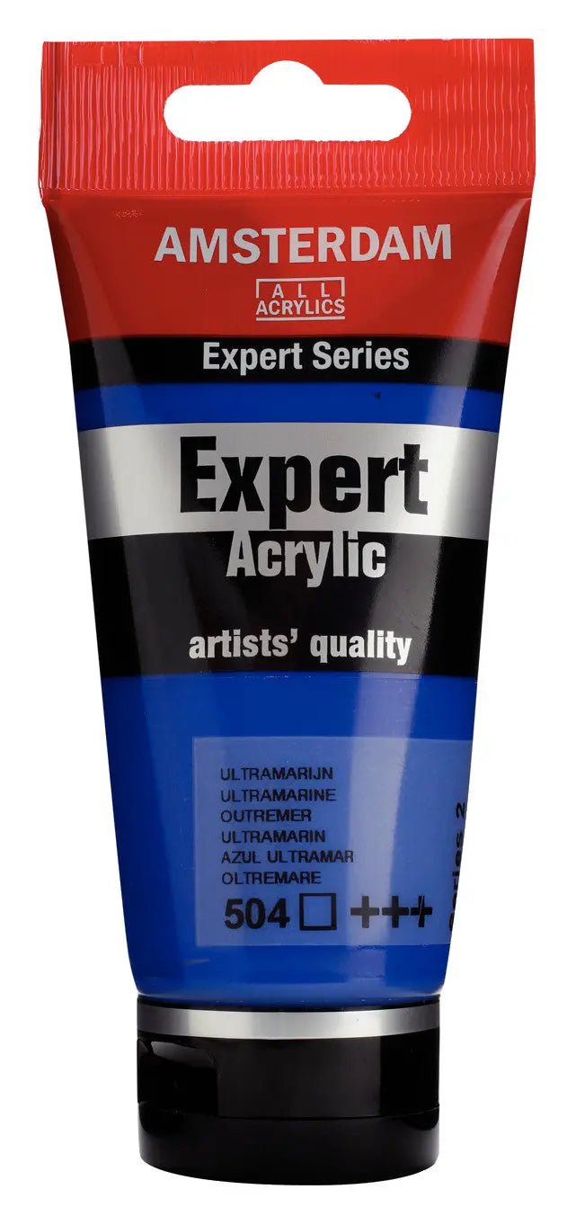 Amsterdam Expert Series Acrylfarbe Tube 75 ml Ultramarin 504 - Kidis Art