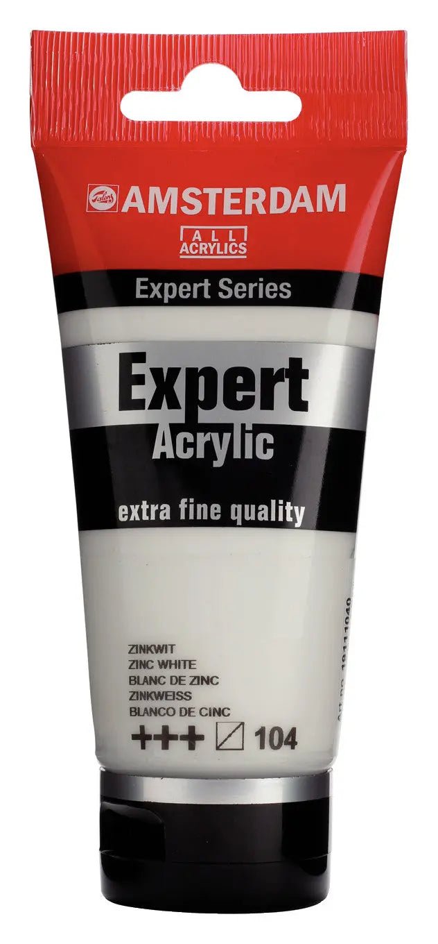 Amsterdam Expert Series Acrylfarbe Tube 75 ml Zinkweiß 104 - Kidis Art