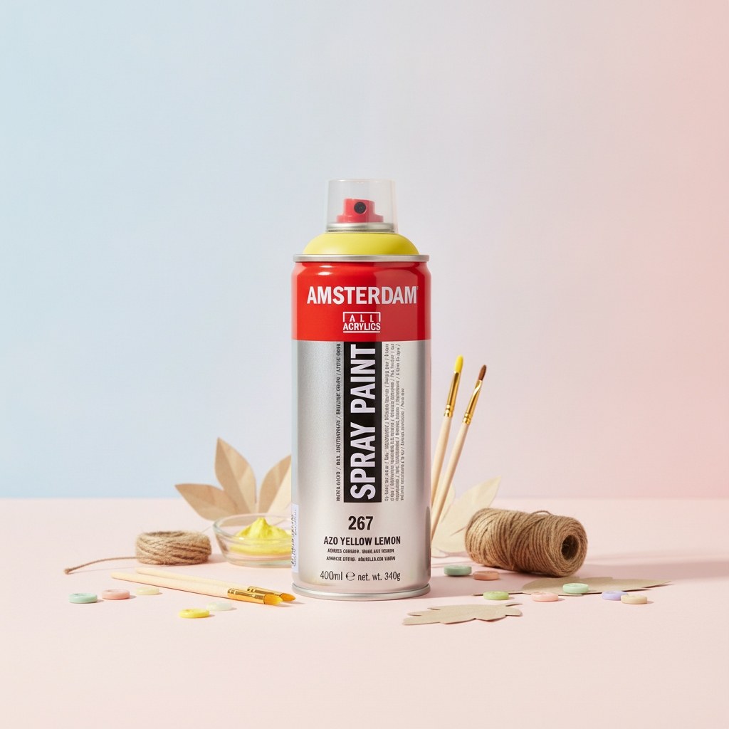 Amsterdam Sprühfarbe 400 ml Azogelb Zitrone 267 - Kidis Art