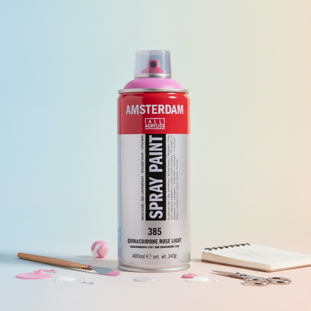 Amsterdam Sprühfarbe 400 ml Chinacridonrosa Hell 385 - Kidis Art