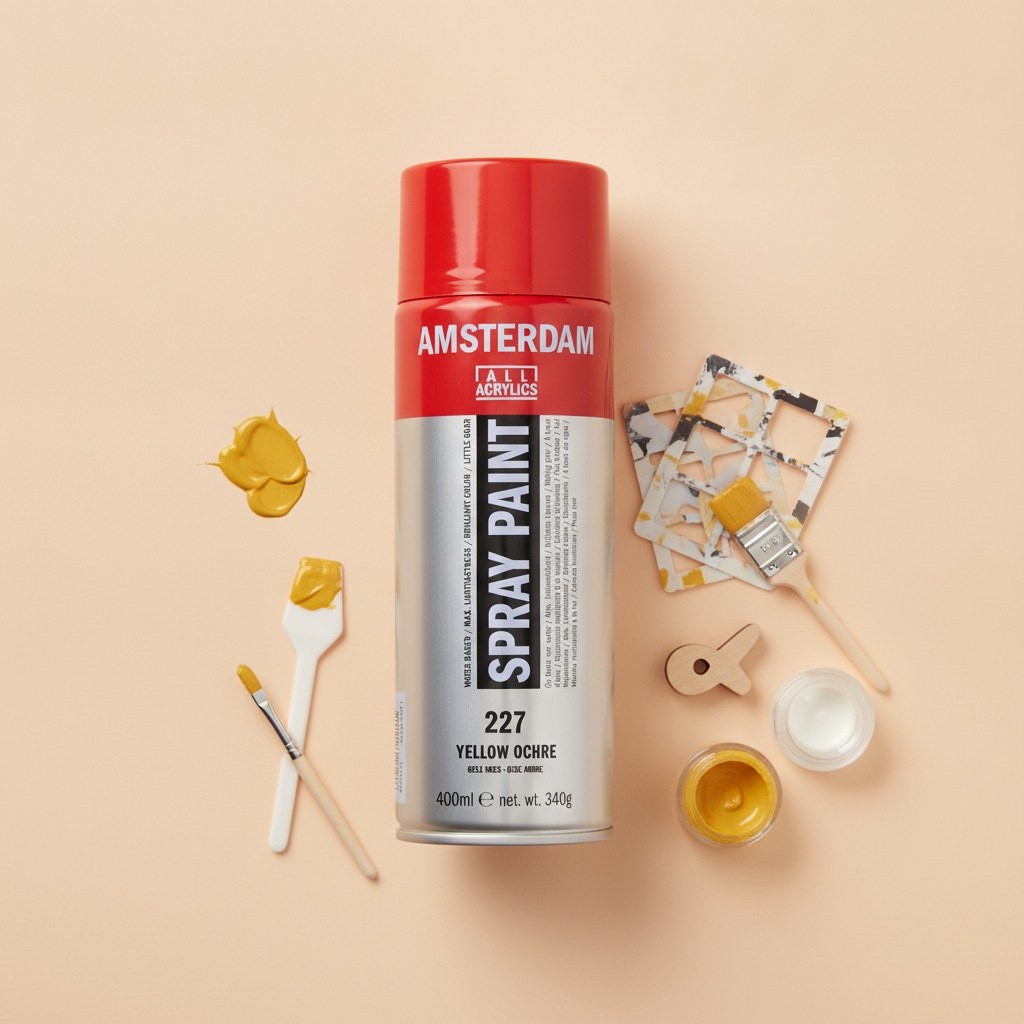 Amsterdam Sprühfarbe 400 ml Gelber Ocker 227 - Kidis Art
