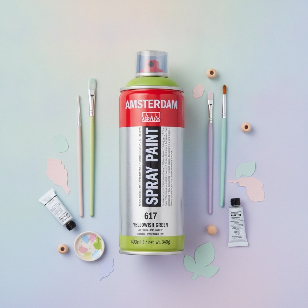 Amsterdam Sprühfarbe 400 ml Gelbgrün 617 - Kidis Art