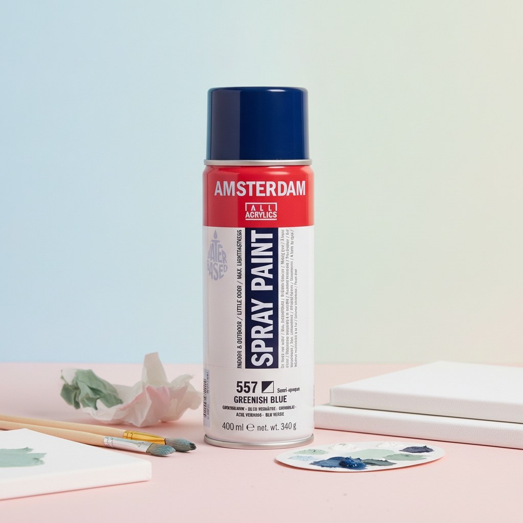 Amsterdam Sprühfarbe 400 ml Grünblau 557 - Kidis Art