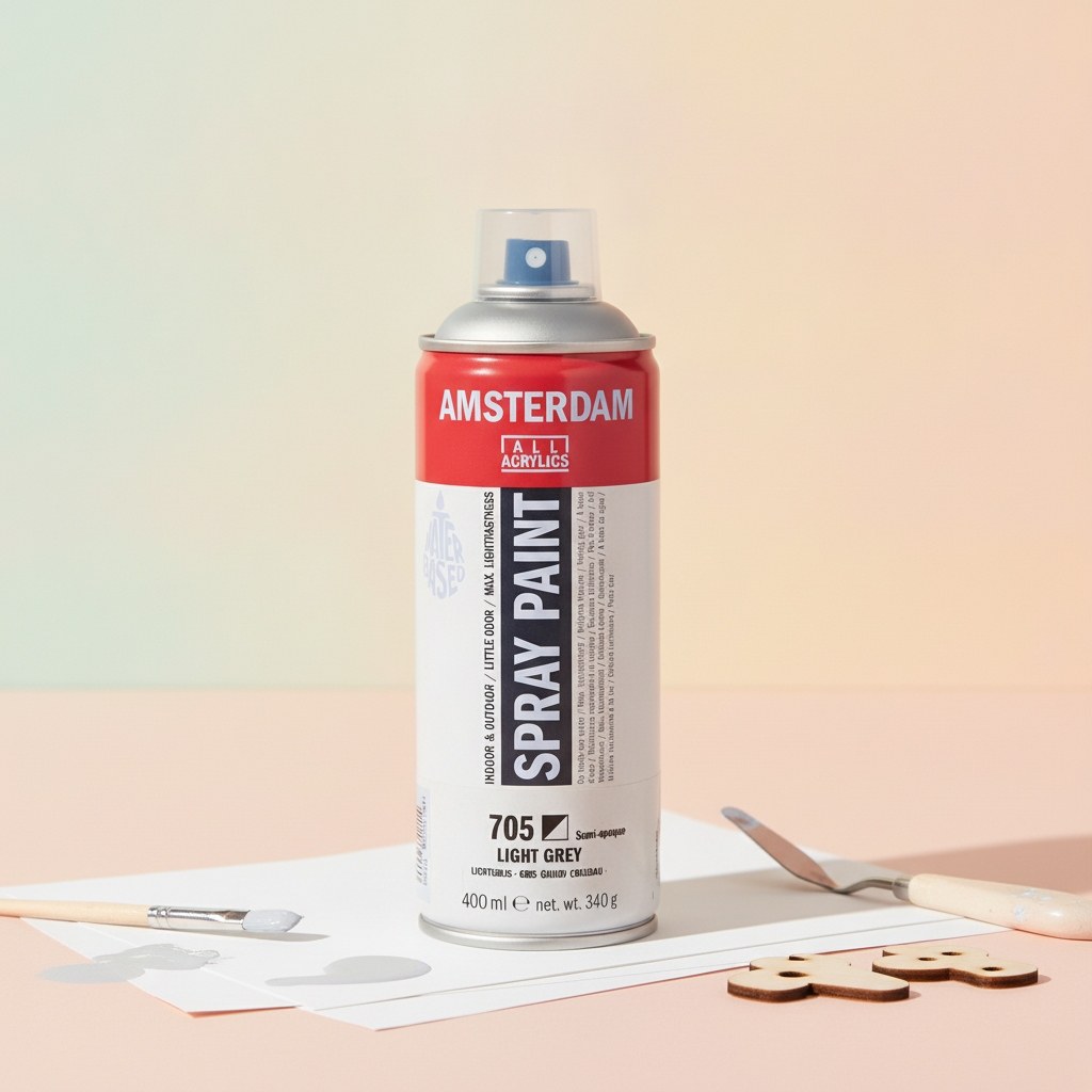 Amsterdam Sprühfarbe 400 ml Hellgrau 705 - Kidis Art