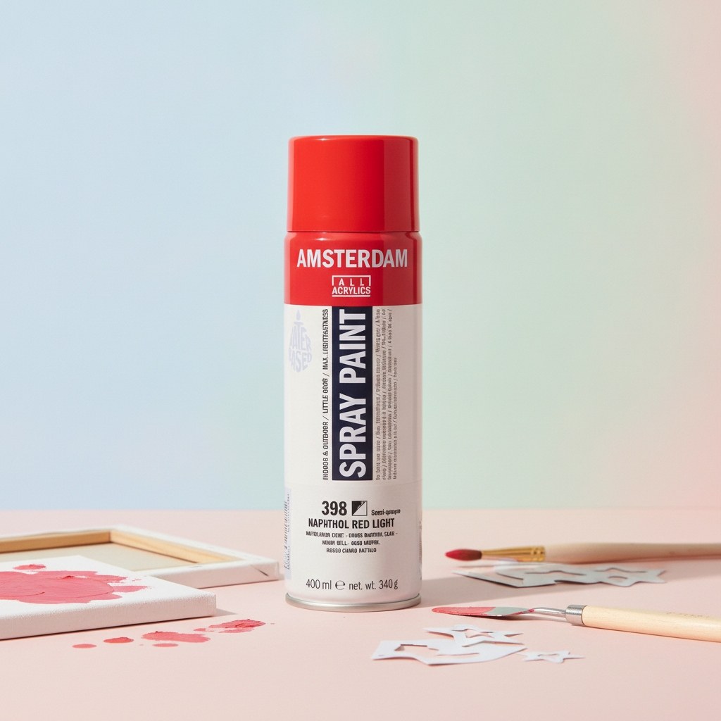 Amsterdam Sprühfarbe 400 ml Naphtholrot Hell 398 - Kidis Art