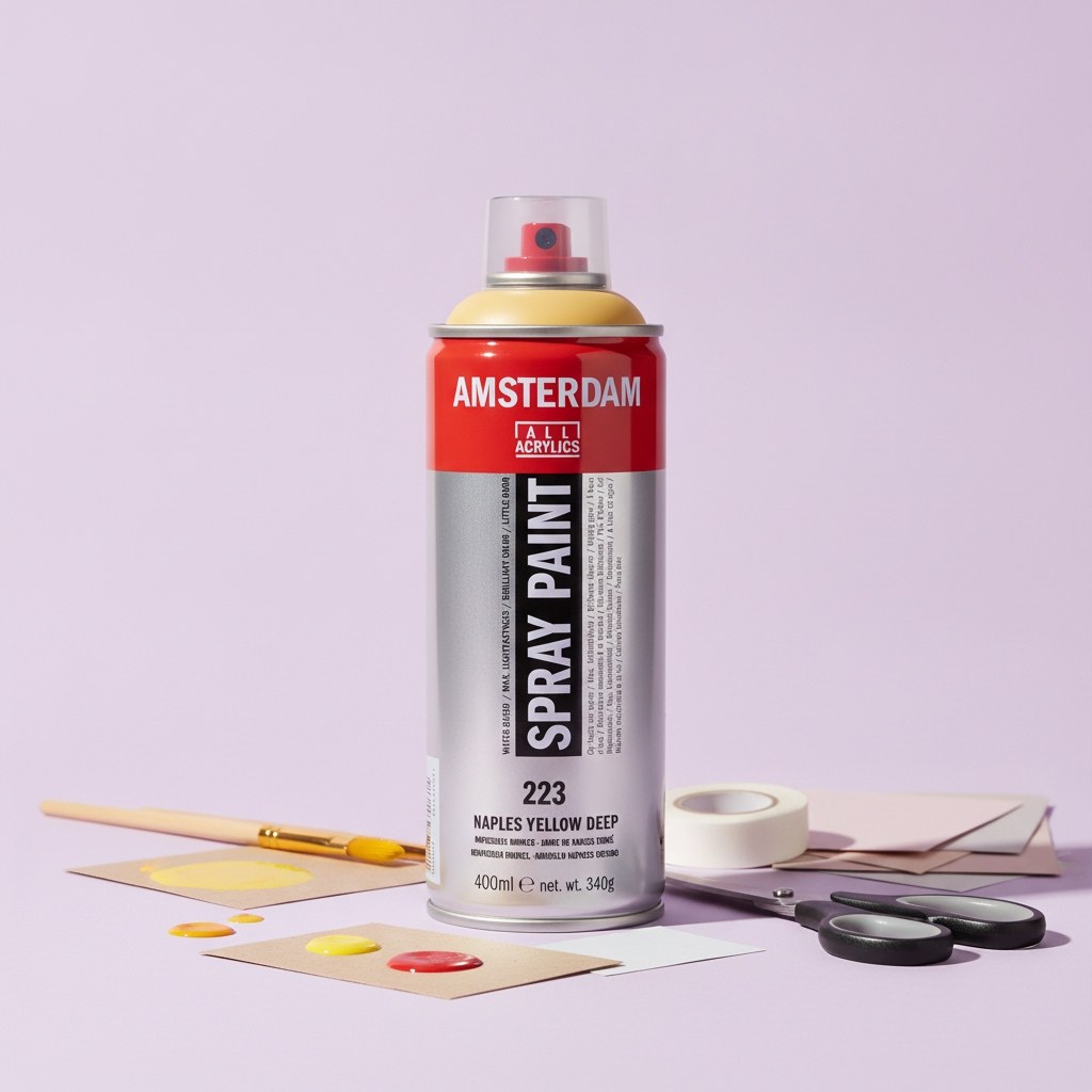 Amsterdam Sprühfarbe 400 ml Neapelgelb Dunkel 223 - Kidis Art
