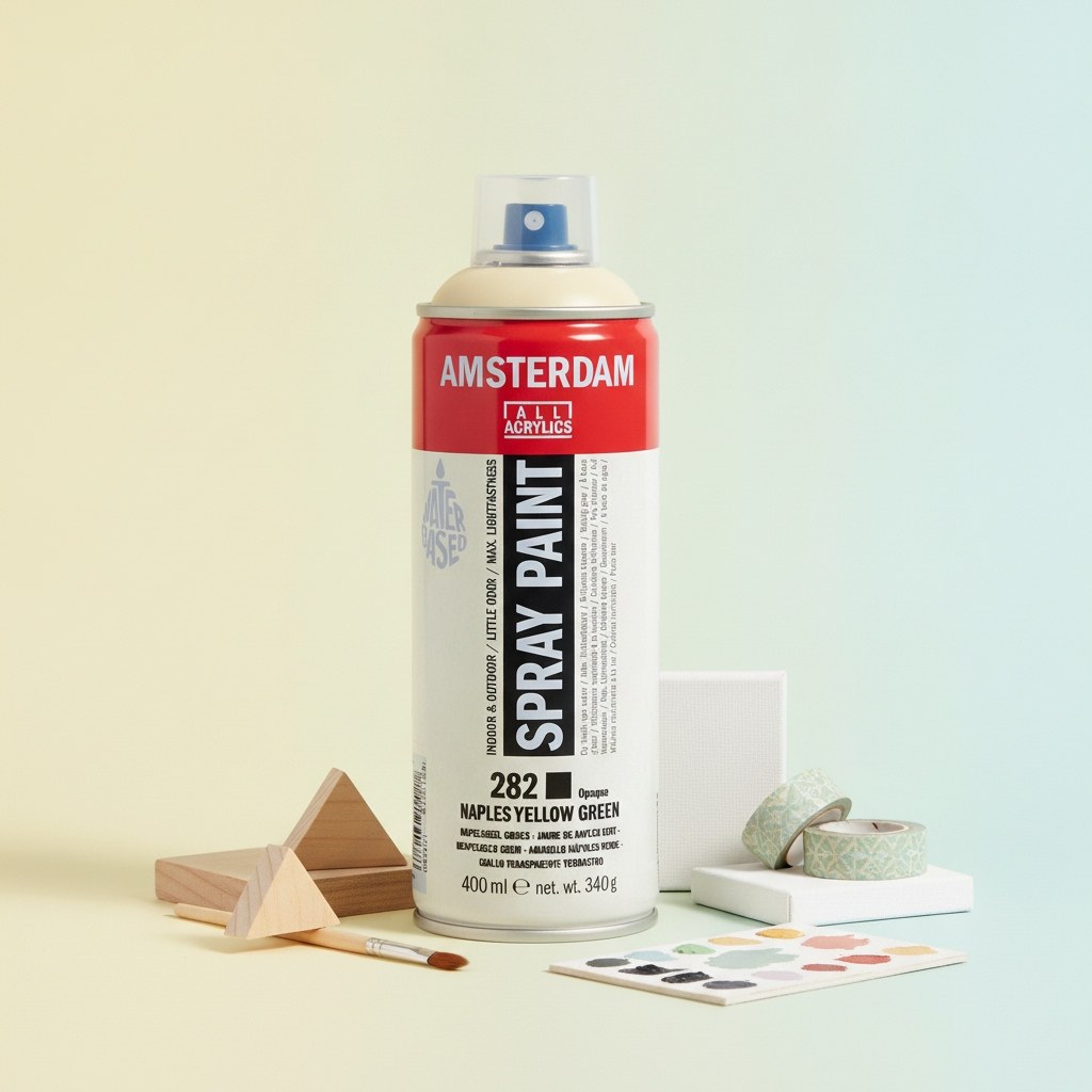 Amsterdam Sprühfarbe 400 ml Neapelgelb Grün 282 - Kidis Art