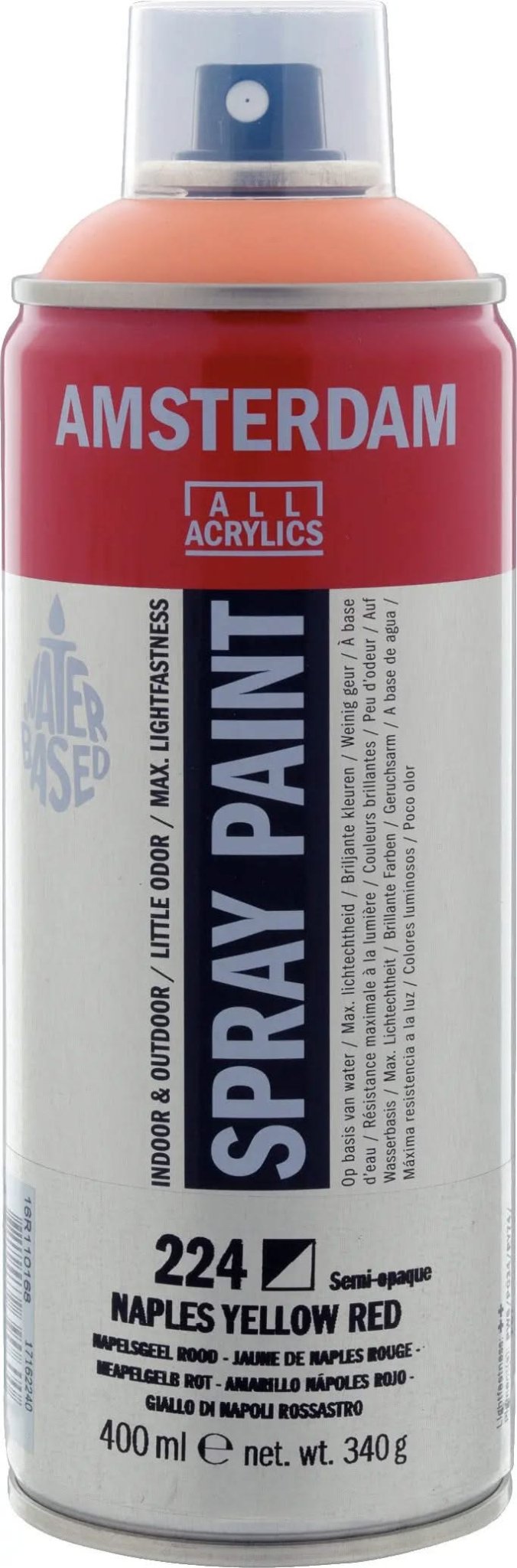 Amsterdam Sprühfarbe 400 ml Neapelgelb Rot 224 - Kidis Art